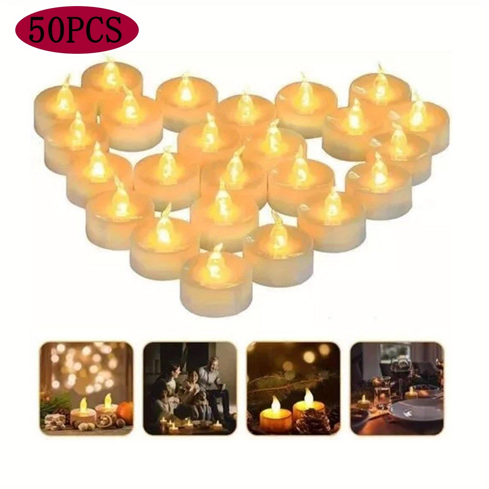 Electronic Candles for Wedding Proposal Birthday Arrangement