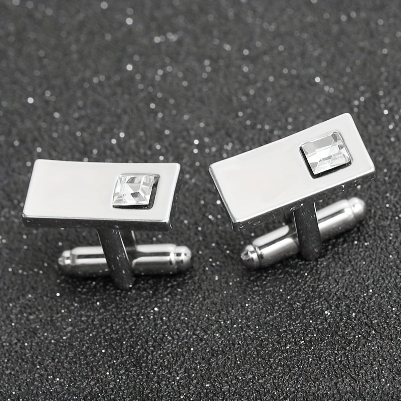 CZ Cufflinks Shirt Cufflinks Wedding Suit Accessories