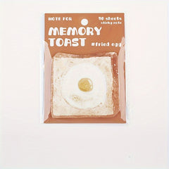 30 Sheets Sticky Memo Bread Series Toast Bread Message Paper