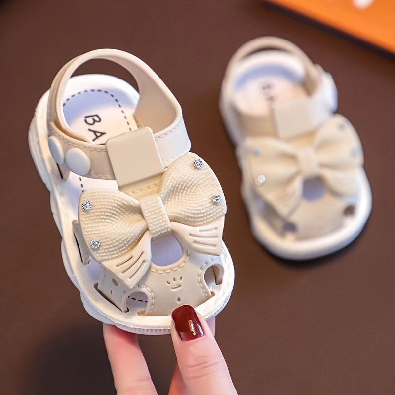 Baby Girls Bowknot Sandals Lightweight Non slip Sandals