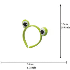 Funny Frog Makeup Headband Wide Elastic Hairband