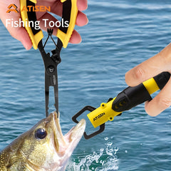 2pcs Fishing Pliers Plastic Handle Stainless Steel Fish Controller