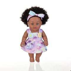 12" Anime Doll in Light Beige with Floral Outfits & Headbands