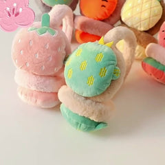 Fruit Earmuffs Warm Plush Suitable For Outdoor - Christmas Halloween
