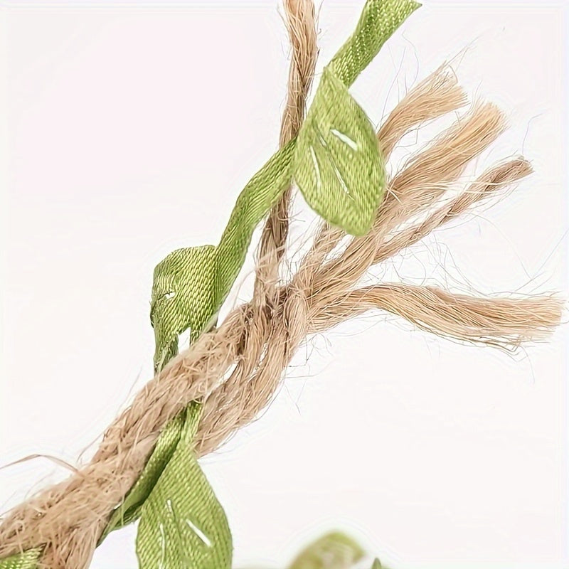 1 Roll Gift Decor Leaf Rope Holiday Gift Decor Supplies Christmas Party