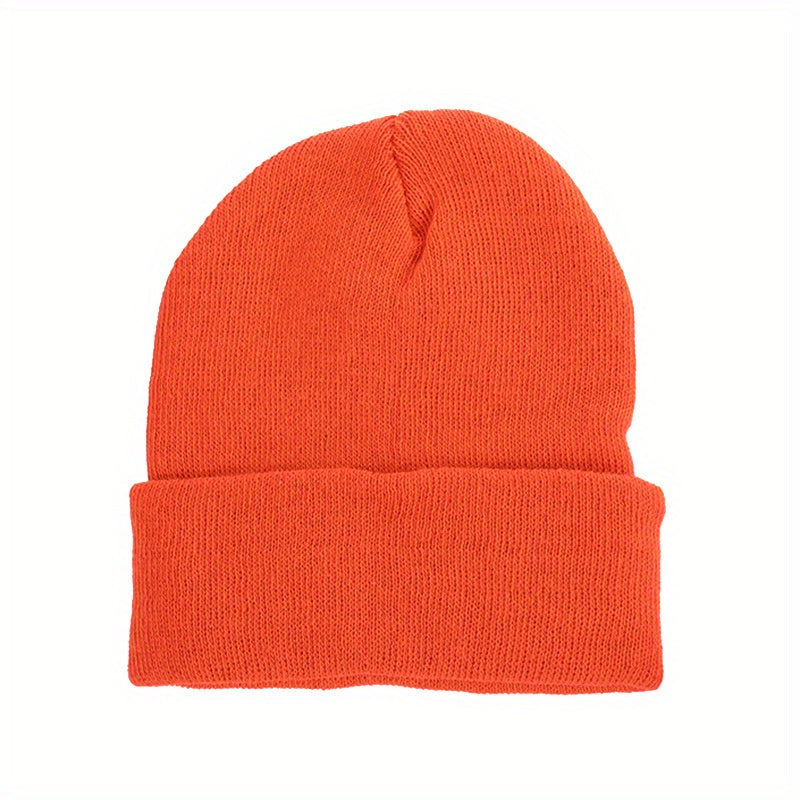 Autumn Winter Wool Knitted Hat Plus Velvet Warm Hat