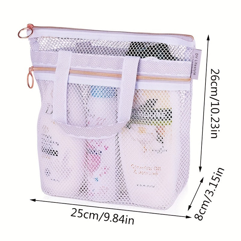 Portable Shower Tote Mesh Travel Toiletry Bag