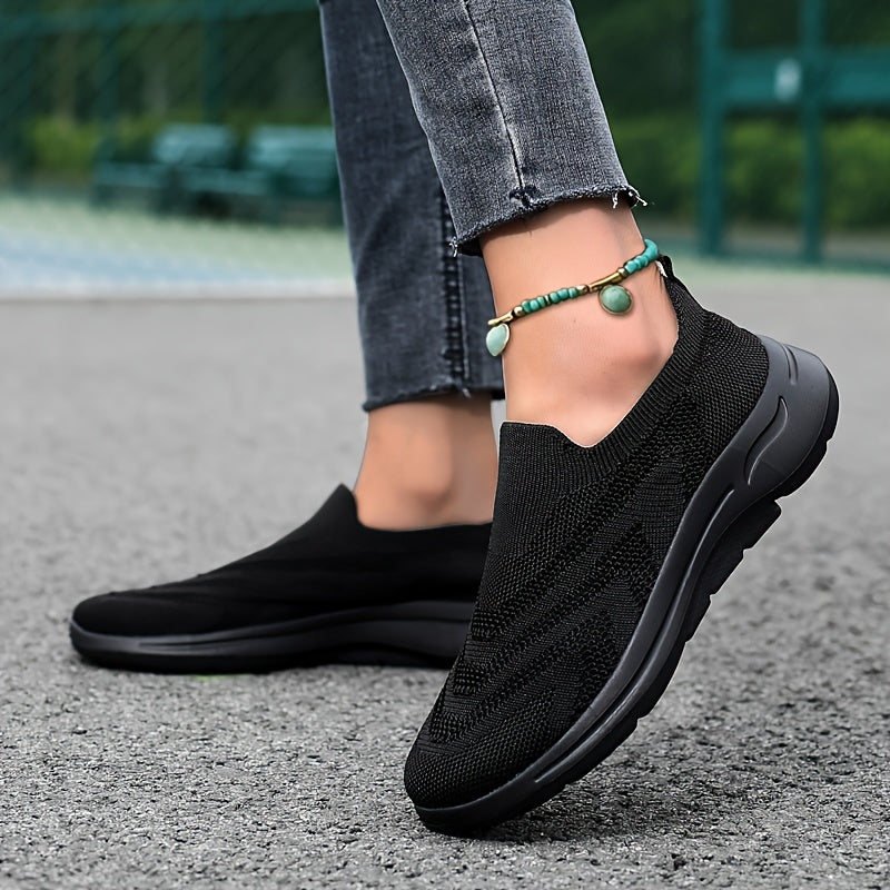 Breathable Flying Woven Shoes Lightweight Non Slip Running Sneakers