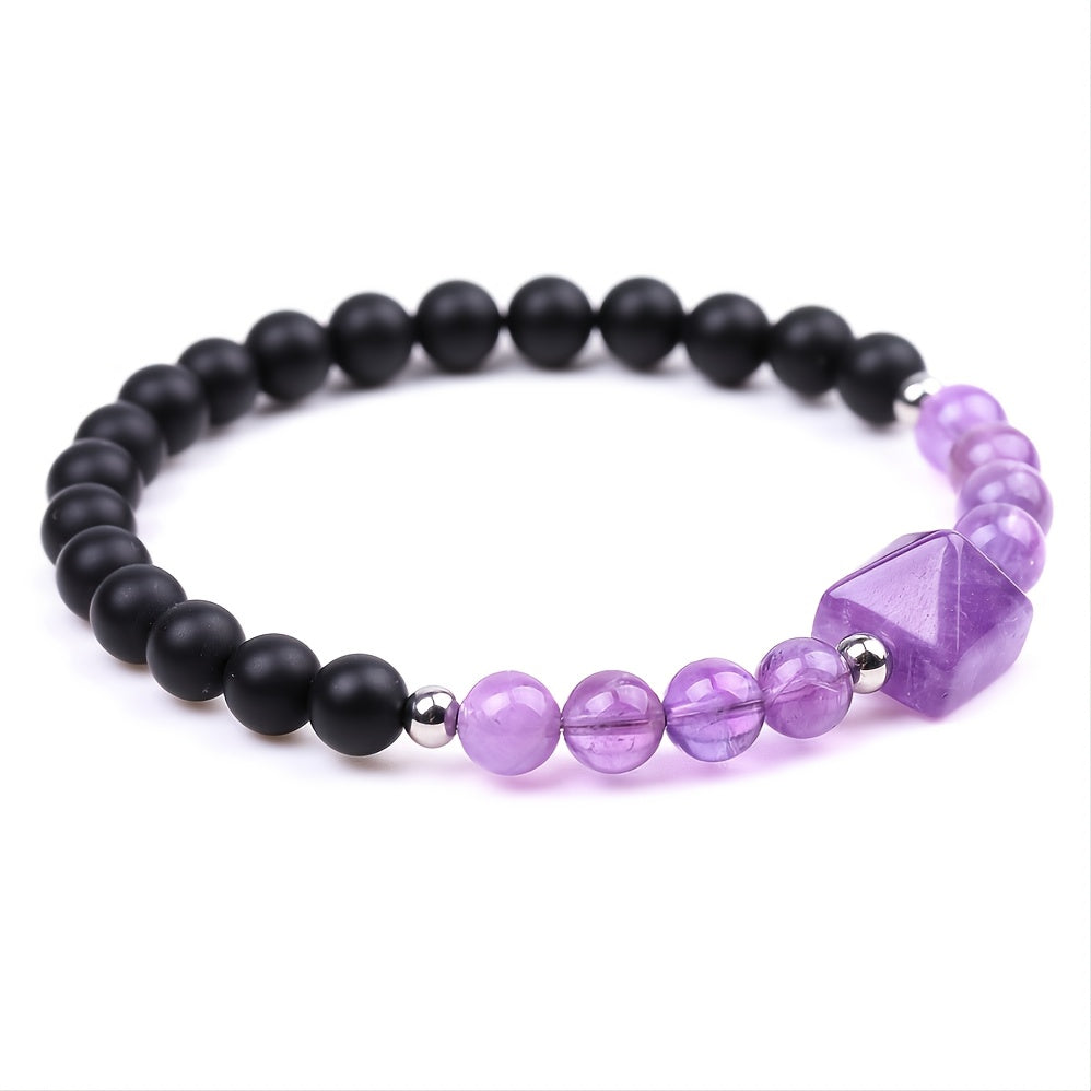 Vintage Tiger Eye Stone Amethyst Turquoise Bracelet