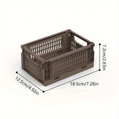 Small Folding Storage Basket for Picnics and Organization