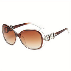 Round Frame Sunglasses Gradient Lens Glasses UV400