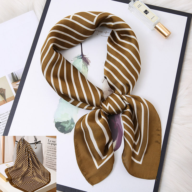 Women's Small Square Scarf Spring Autumn Winter Thin Scarf