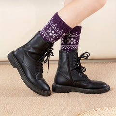 Geometric Pattern Mid Tube Socks Women's Stockings