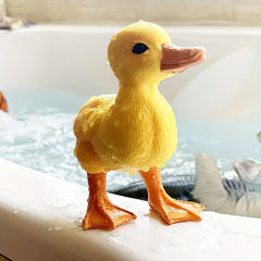 Simulation Animal Toy Yellow Duck Model Desktop Computer Decoration