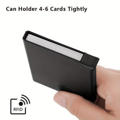 Men's RFID Credit Card Holder Wallet Mini Aluminum Storage Bag
