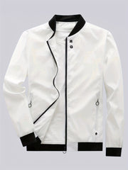 Men's Casual Zip Up Windbreaker Jacket