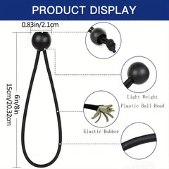 18pcs 17 Rubber Ball Bungee Cord Heavy Duty Canopy Tarp Tie Down Bungy Balls