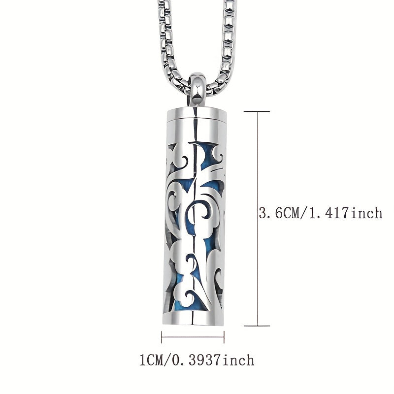 Aromatherapy Diffuser Necklace Stainless Steel Box Style