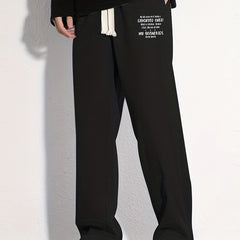 Casual Cotton Loose Fit Drawstring Pants for Men