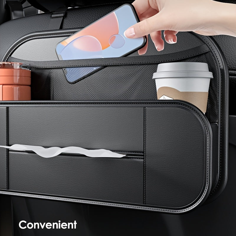 Car Seat Back Leather Storage Box Multifunctional Hanging Storage Bag