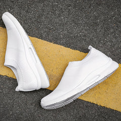 Women's Knitted Sports Shoes Slip On Running Sneakers