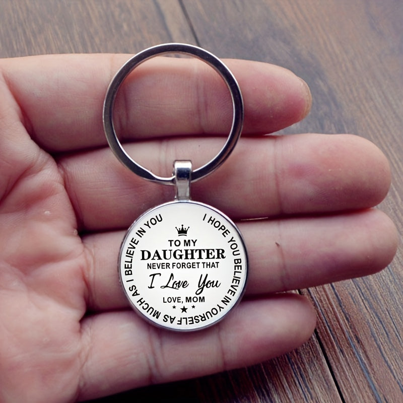 I Love You Son And Daughter Keychain Decoration Wallet Accessories Gift