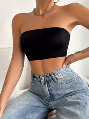 Seamless Strapless Bandeau Bra Soft Stretch Everyday Lingerie