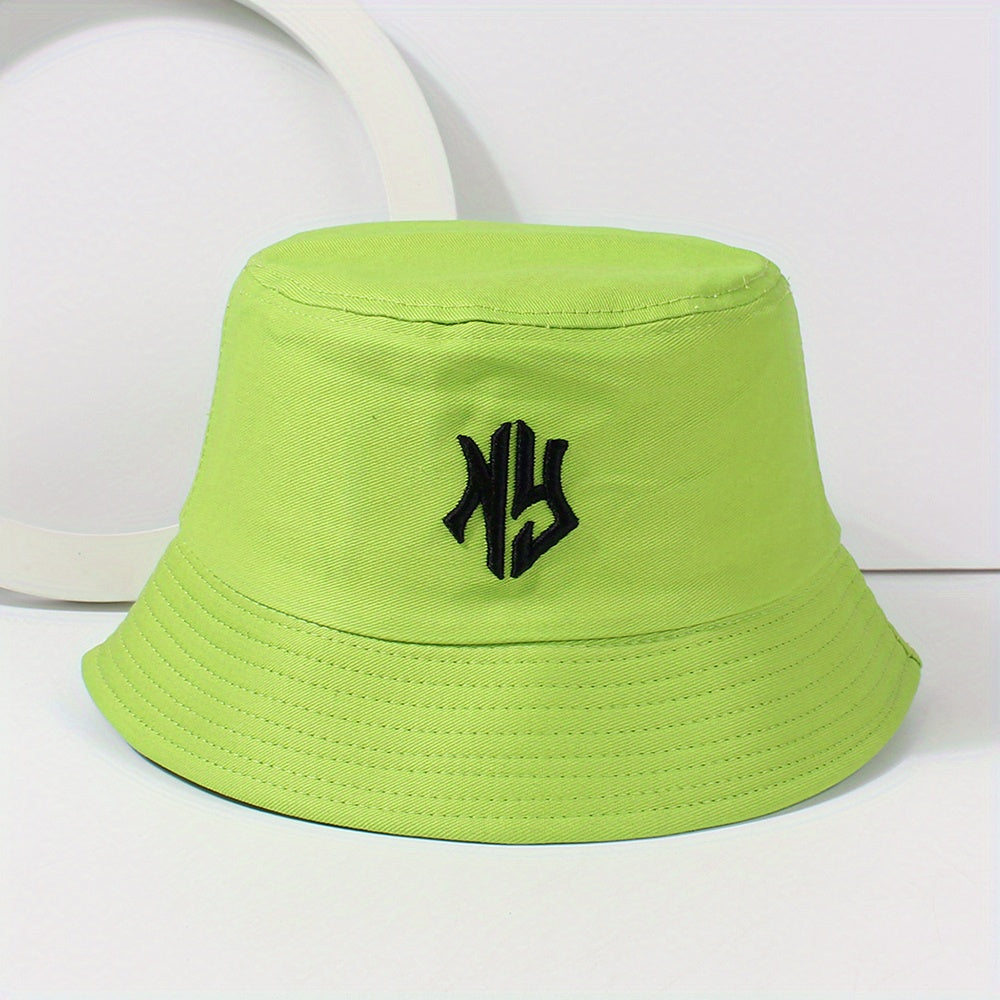 Gothic Embroidery Bucket Hat Unisex Lightweight Hip Hop Cap