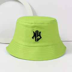 Gothic Embroidery Bucket Hat Unisex Lightweight Hip Hop Cap
