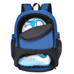Youth Soccer Ball Bag Backpack with Shoe Compartment