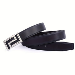 Men's Leather Buckle Belt for Jeans Pants