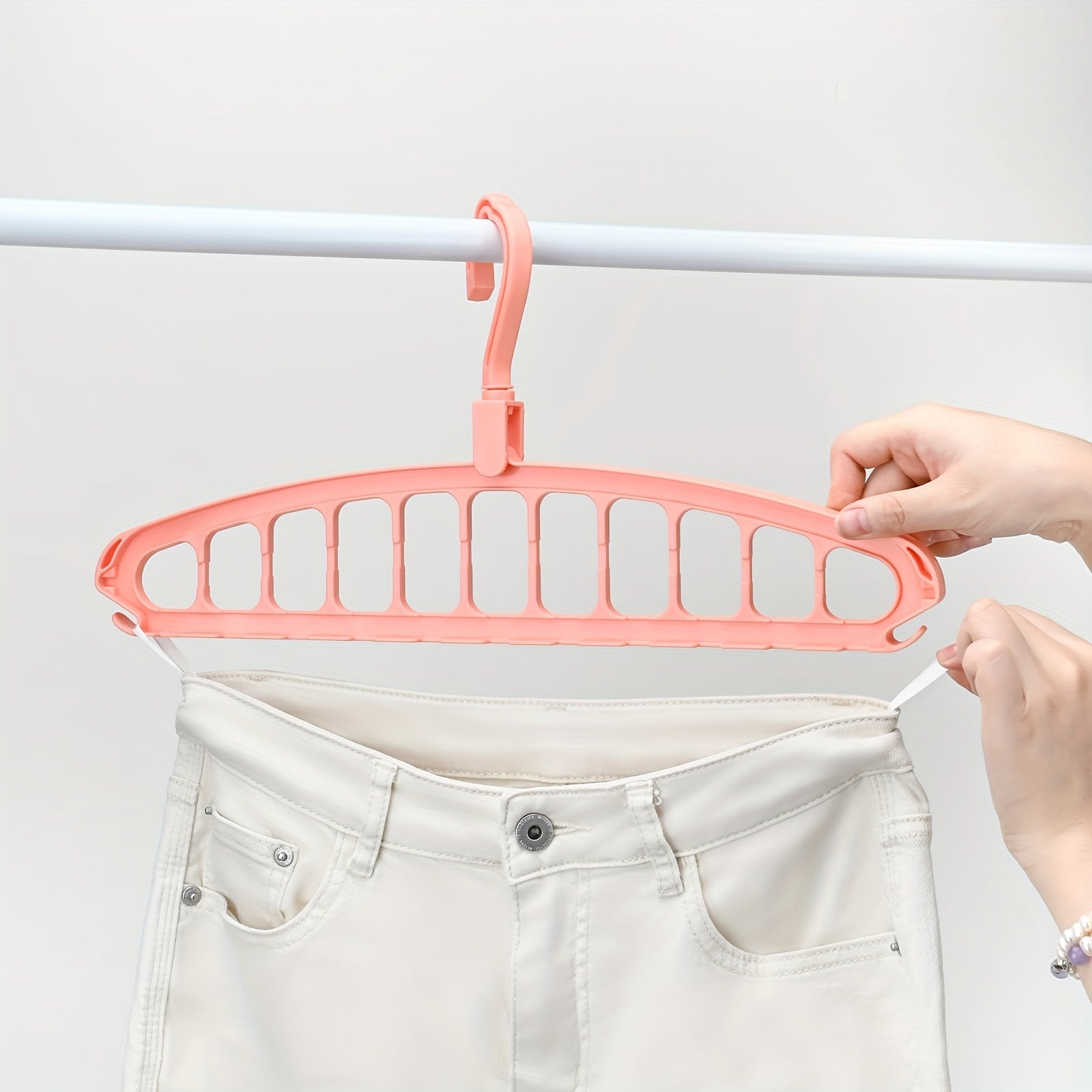 Foldable Heavy Duty Clothes Hanger Household Space Saving Organizer