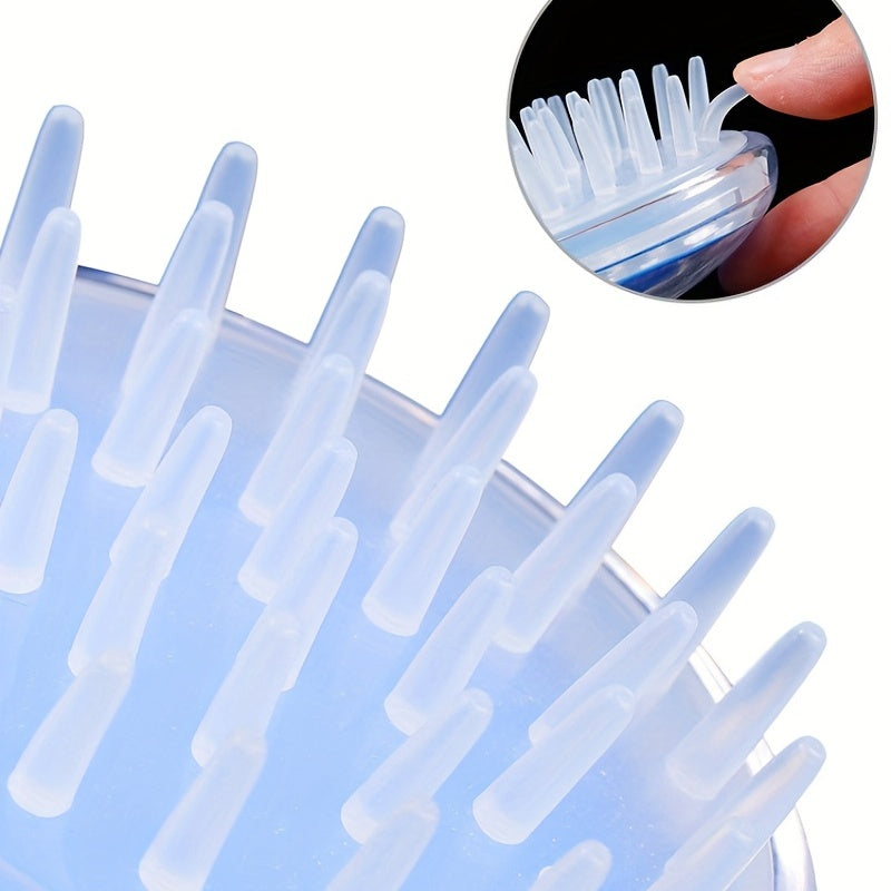 Silicone Shampoo Brush Head Massage Hair Wash Comb