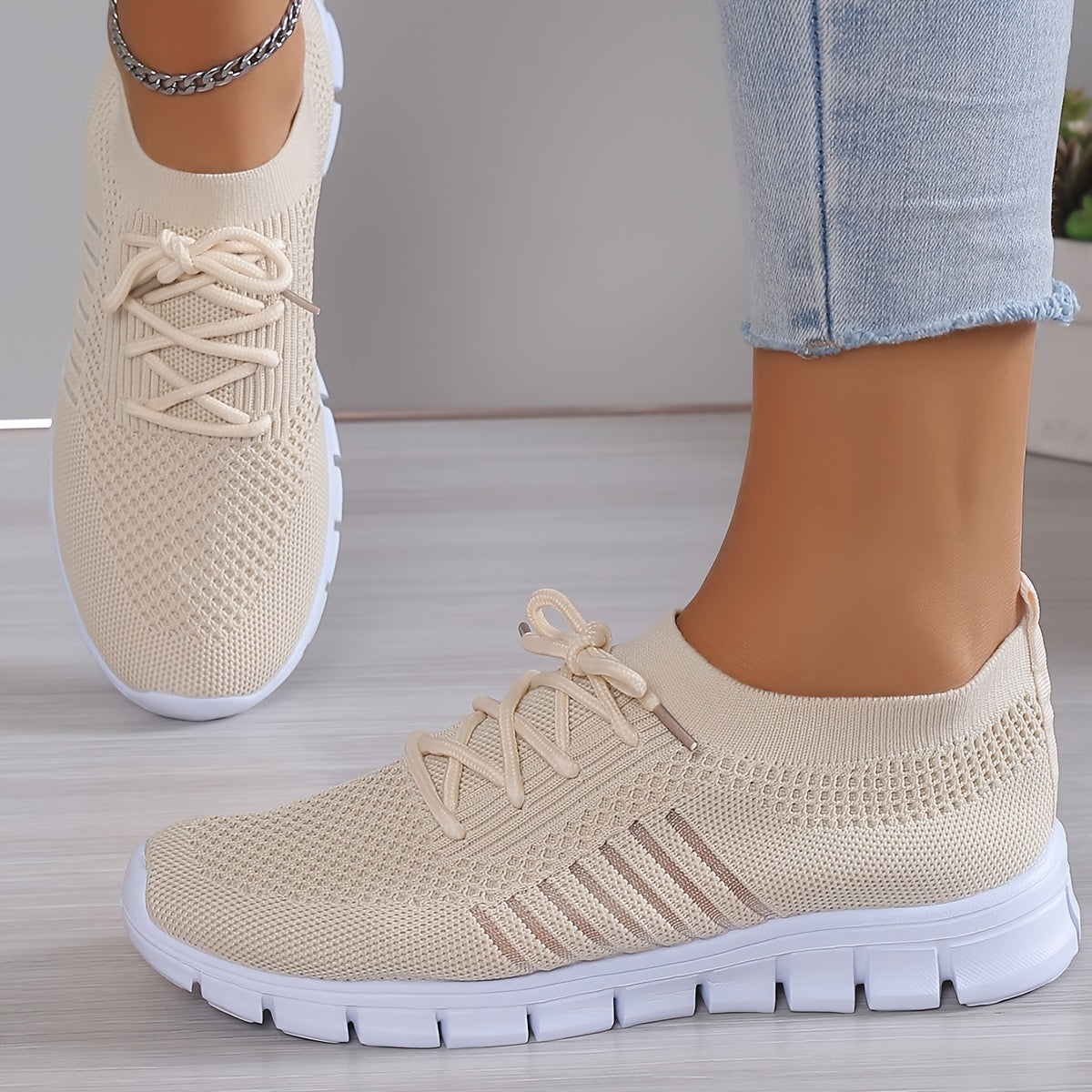 Breathable Shock Absorption Sneakers Lightweight Running Shoes