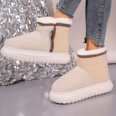 Women's Snow Boots Plus Velvet Warm Non-slip Thick Bottom Snow Boots