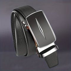 Men's Belt with Automatic Buckle Business Casual Formal Dress