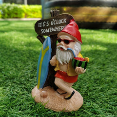 Beach Gnome Statue for Outdoor and Indoor Decor