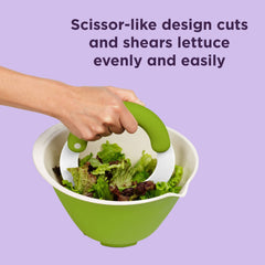 Plastic Salad Chopper - Ideal for Lettuce, Vegetables, and More