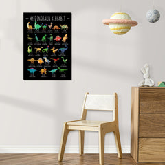 Kids Dinosaur Alphabet Wall Sticker Room Decor