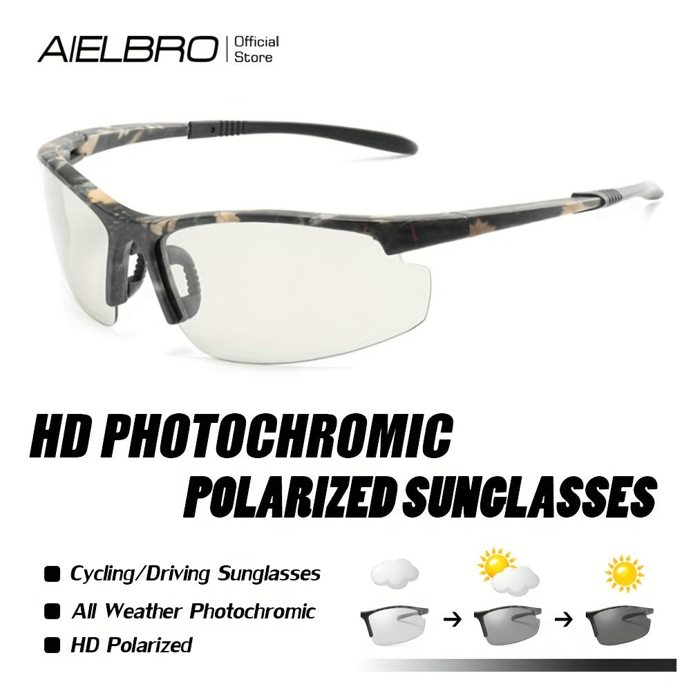 AIELBRO Photochromic Polarized Sunglasses Anti UV Camo