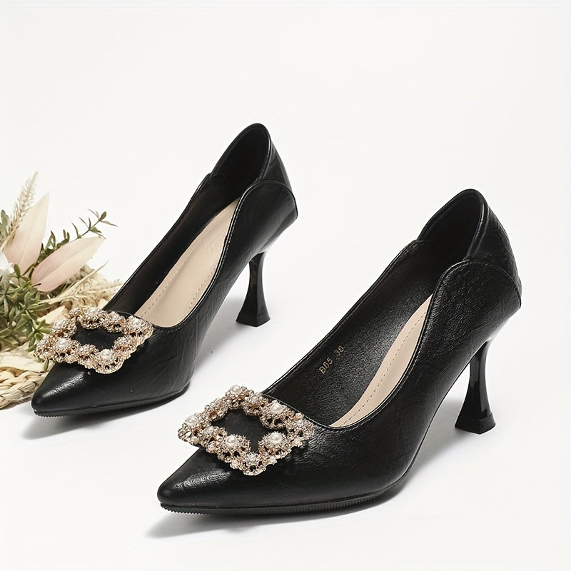 Women's Pointed Toe Court Pumps Stiletto Heels Stylish High Heels