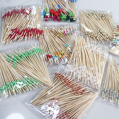 100 Bamboo Cocktail Picks for Appetizers and Parties