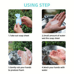 Travel Scented Soap Sheets for Camping Hiking