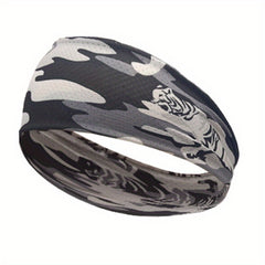 Men's Sports Hair Bands Camouflage Stretch Headband