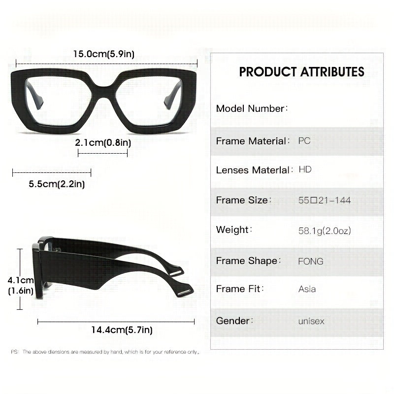 Jelly Marbling Clear Lens Glasses Cat Eye Spectacles Frame