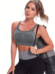 3pcs Seamless Solid Cami Tops Soft & Comfy Sleeveless Sports Top Women's Lingeri