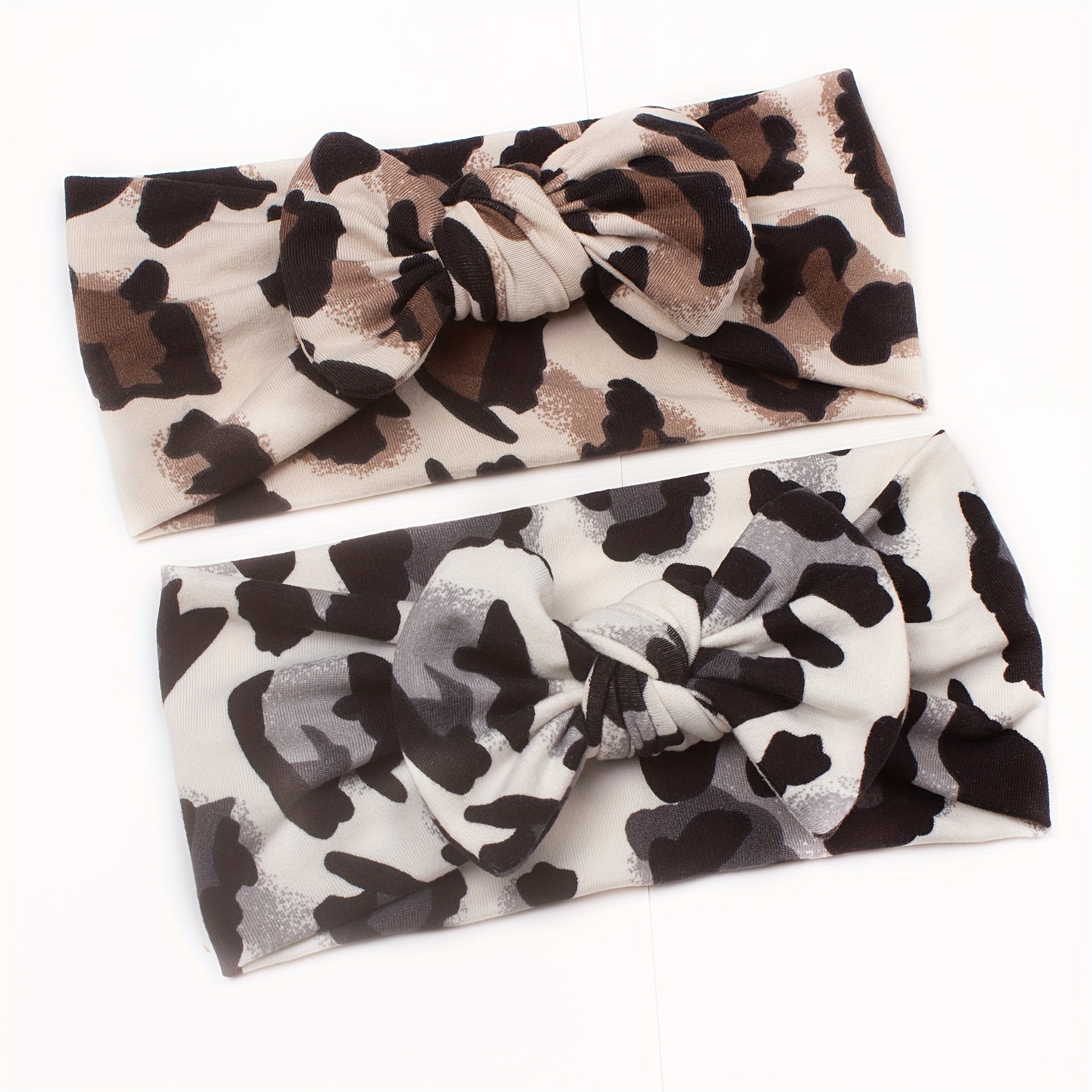 Leopard Bow Headband for Babies Girls