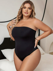  Seamless Tummy Control Strapless Jumpsuit Body Shaper