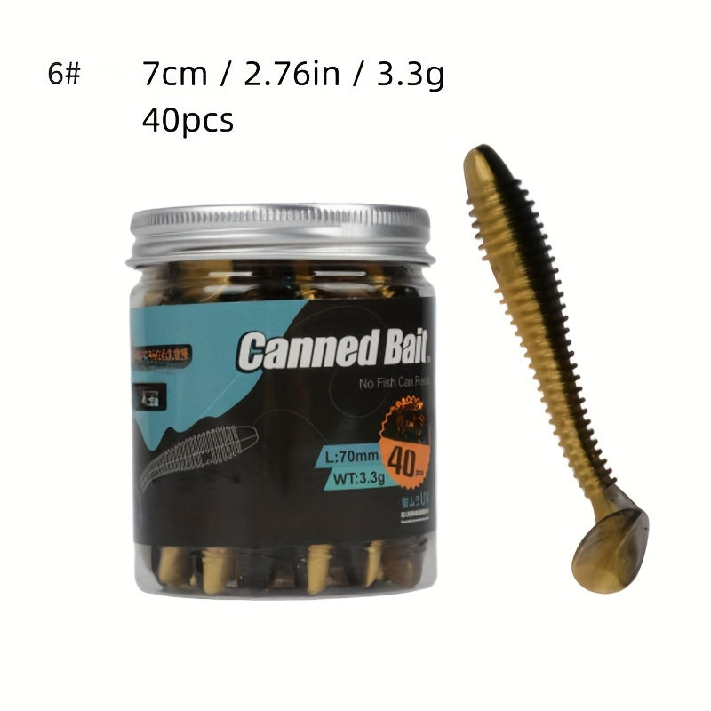 Spiral T Tail Lure Soft Fishing Bait Minnow Soft Bait Soft Bug