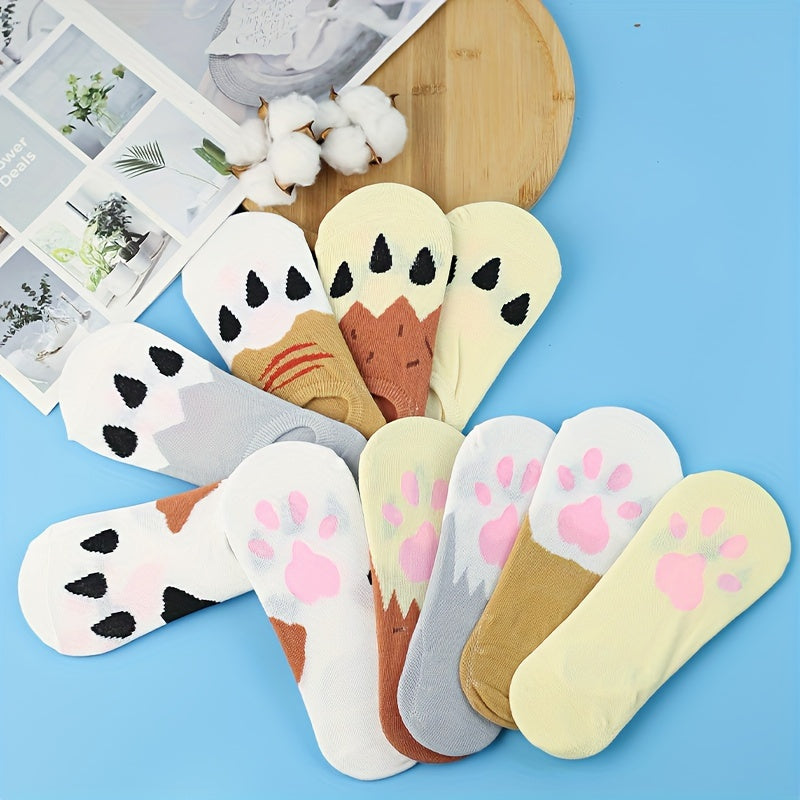 Animal Claw Print Ankle Socks Women's Stockings & Hosiery